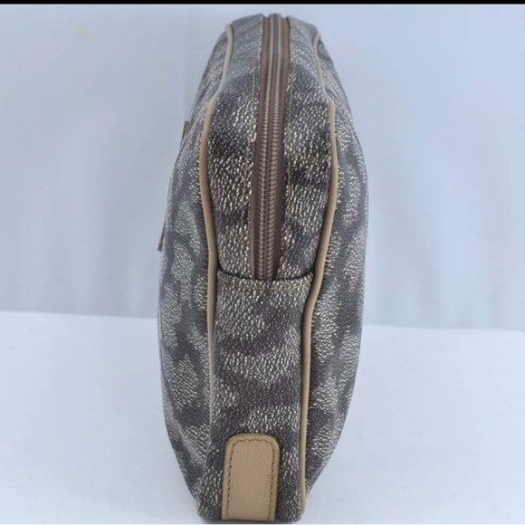 YVES Saint Laurent Coated Canvas Clutch/Handbag/Toiletry/ Cosmetic Bag - Picture 4 of 11